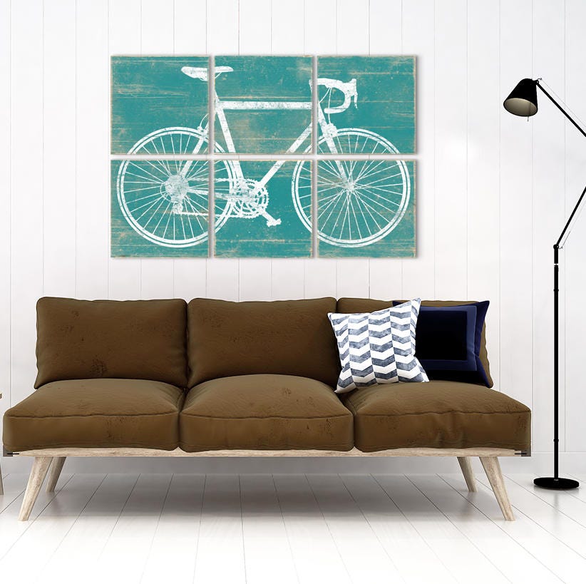 large bicycle wall art