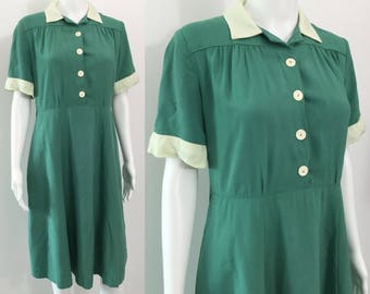 Green 1940's Dress