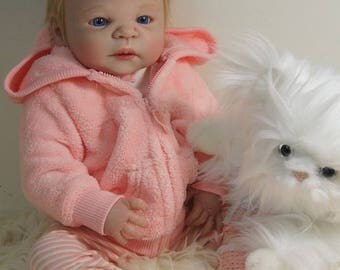 Reborn Baby Doll Full body Silicone Vinyl Victoria sculpt by Sheila Michael