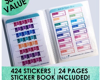 Functional Planner Sticker Book | Sticker Collection, Sticker Bundle, Planner Stickers, Planner Sticker Pack, Functional Planner Stickers