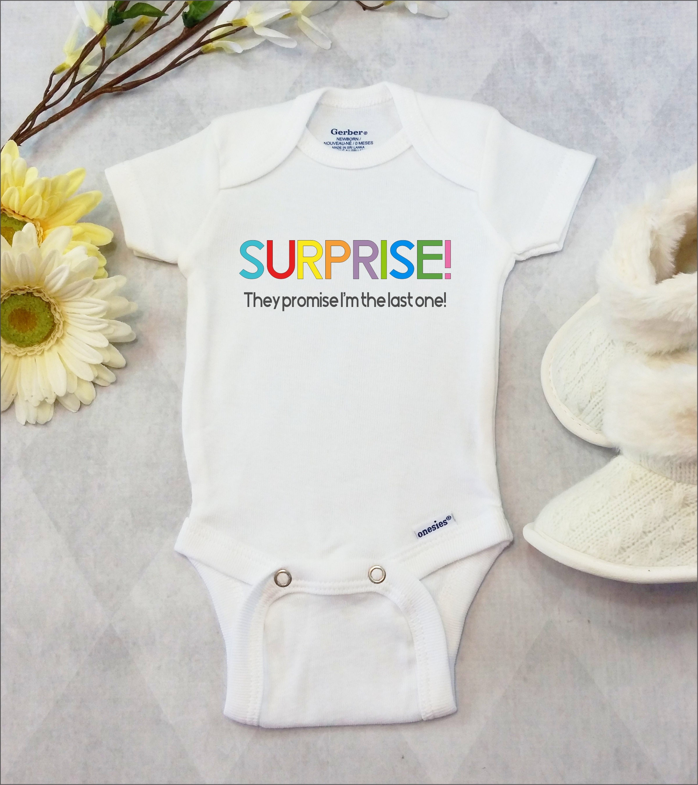 Surprise Pregnancy Announcement Onesies® Bodysuit Pregnancy 