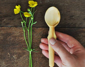 Hand Carved Wooden Spoon Handmade Hand Carved Wood Spoon Baby Gift Baby Spoon Hand Carved Spoon Baby Shower Gift Toddler Gift Organic Baby
