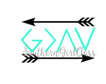 God is Greater Than the Highs and Lows Decal | Vinyl Decal | YETI | Car Decal | Window Decal | Phone Decal | Spiritual Decal