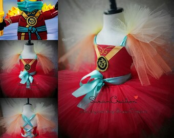 Nya Ninjago inspired tutu, Nya tutu, Nya tutu dress, Ninjago tutu, Lego movie tutu, Lego tutu, Ninjago birthday, Ninja tutu, Ninja birthday