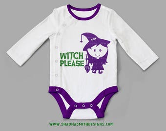 Witch Please SVG Halloween Svg Cutting File Vinyl Cutting Decal Witch SVG file Silhouette Cameo Cut Files Baby Halloween Costume Svg Onesie