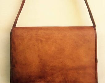 Leather satchel, Leather laptop bag, Leather bag, Men's leather satchel