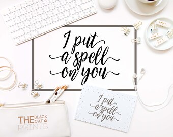I put a spell on you svg file Halloween svg Cricut design Funny cut file Silhouette design dxf cut files October 31st svg design Sayings svg