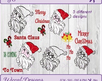 Santa claus svg, Santa svg, Christmas svg, Merry christmas svg, christmas wishes svg, dxf cut file, scanncut, fcm file, svg for cricut