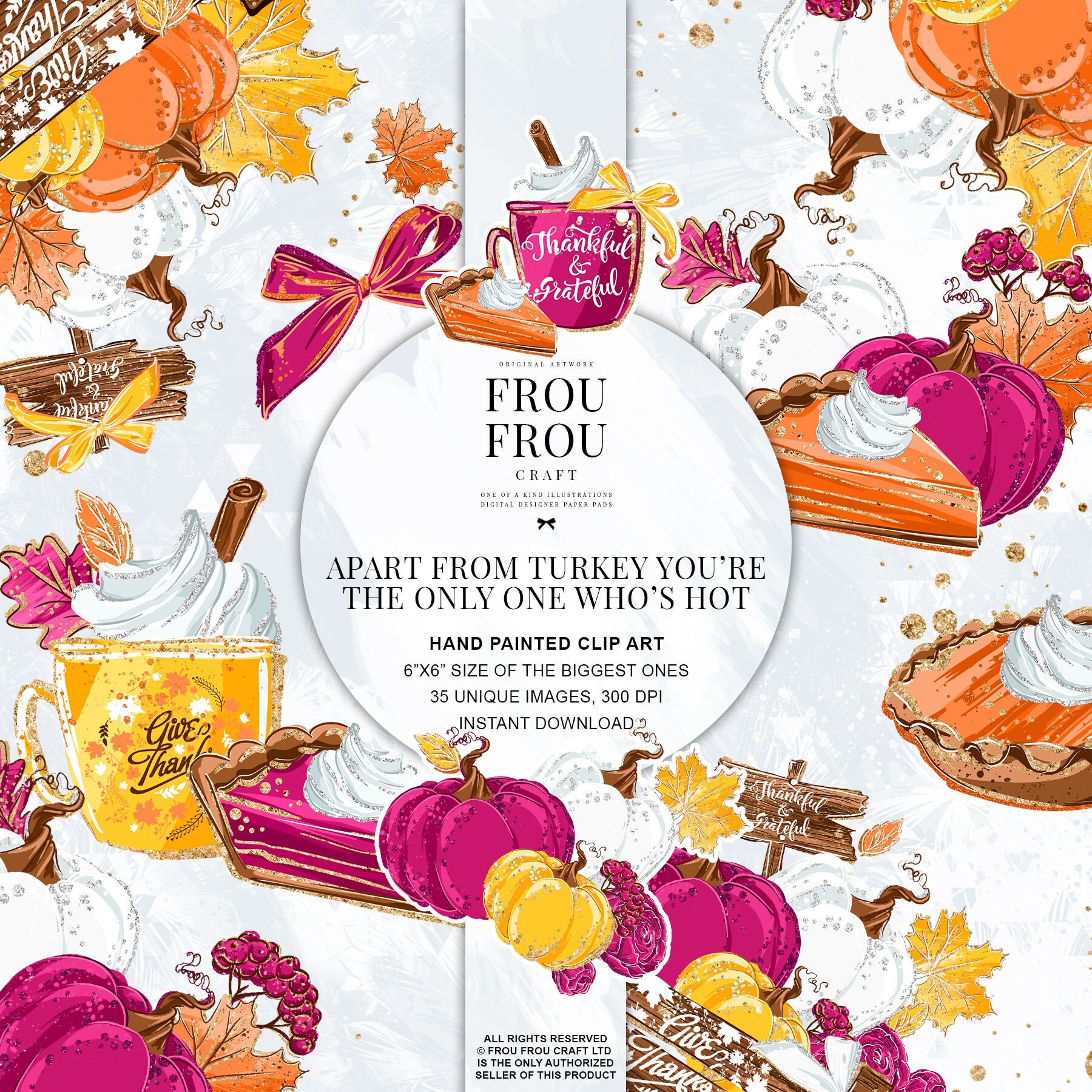 Download Thanksgiving Clip Art Pumpkin Spice Clipart Fall Planner