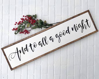 To all a good night | Etsy