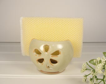 Sponge Holder, Kitchen Sponge Holder, Pottery Gift, Small gifts for women