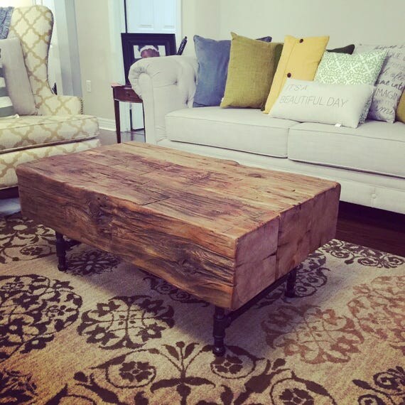 Handmade Rustic Wood Coffee Table Sets available