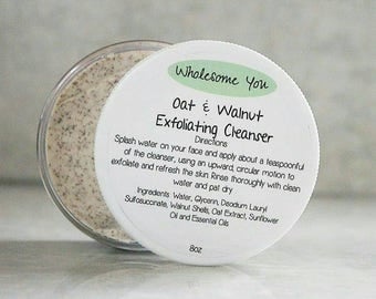 Oat & Walnut Exfoliating Cleanser + Facial Wash + Facial Cleanser