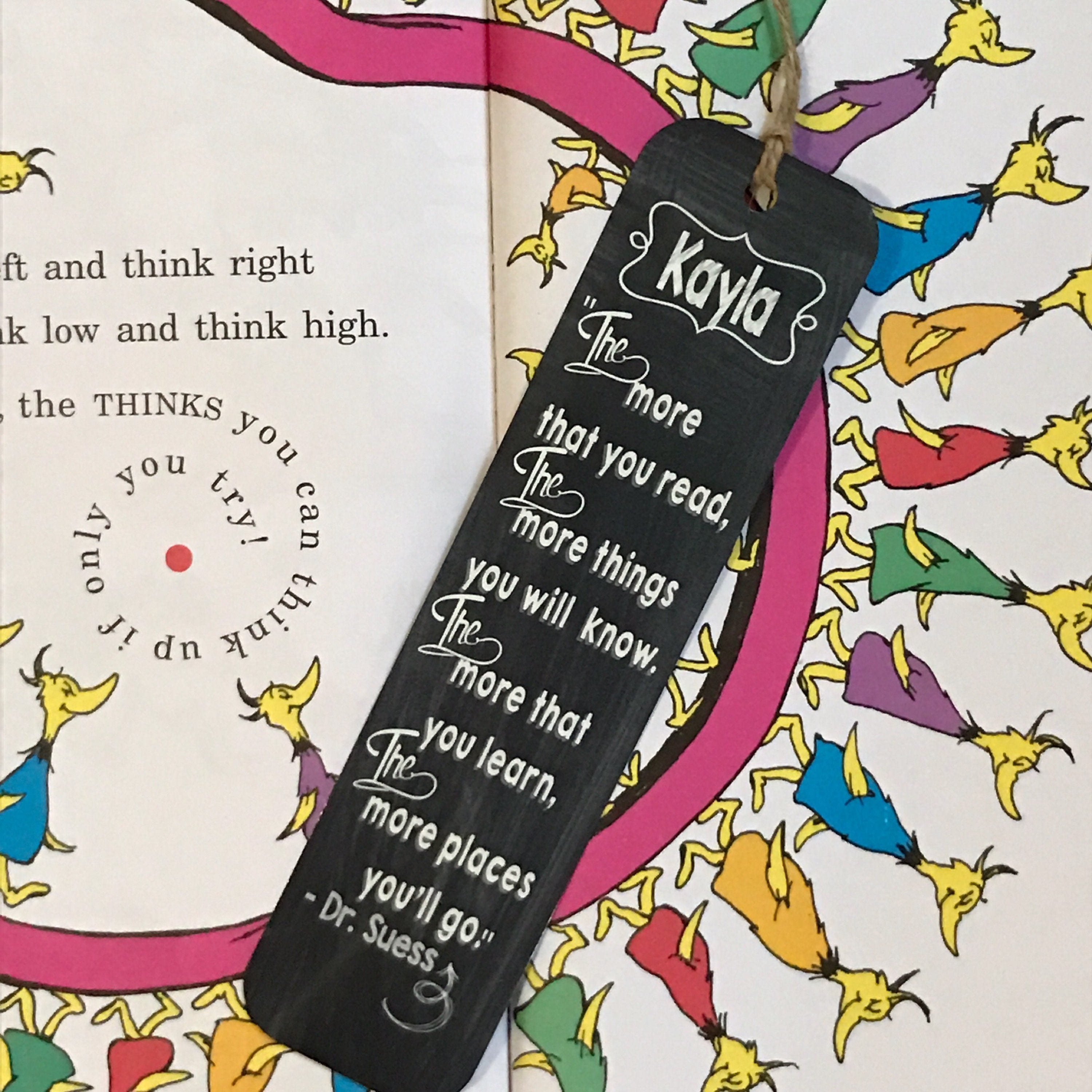 Custom bookmark name bookmark teacher gift classroom