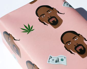 Snoop Dogg Wrapping Paper - Snoop Dogg Gift Wrap - Snoop Dogg - Wrapping Paper - Giftwrap - Presents - Gifts - Hip Hop - Rapping Paper
