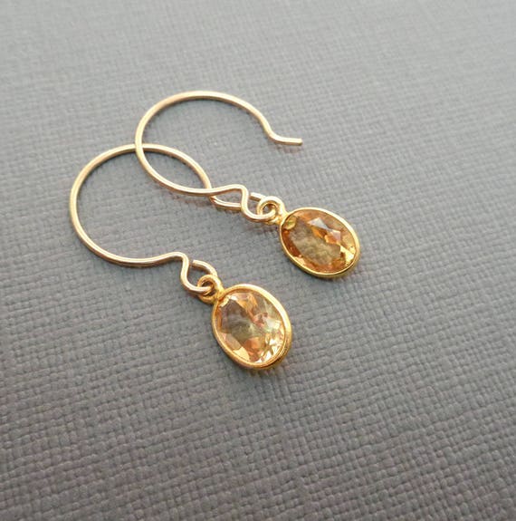 tiny gemstone earrings