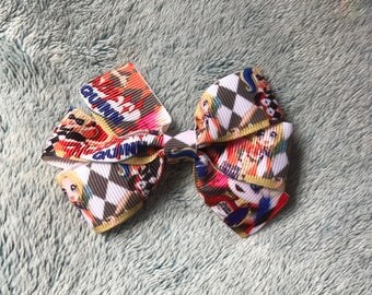 Small Harley Quinn Hair Bow