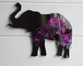 Lucky Elephant Trunk Up Acrylic Mirror