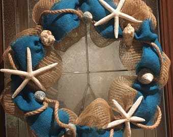 Sand dollar wreath | Etsy