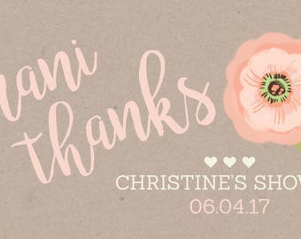 Country Chic Bridal Shower Thank You