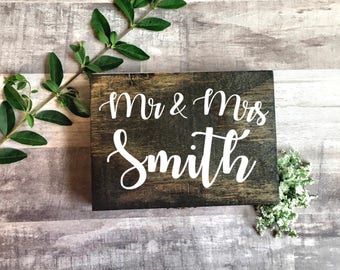 Ring Bearer Box - Wedding Ring Box - Mr. And Mrs. Ring Bearer Box - Double Ring Box- Rustic Wedding Decor
