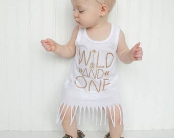 25% Off Christmas in July First birthday outfit girl, birthday dress, wild and one, glitter birthday shirt, girl birthday shirt,one, 1st bir