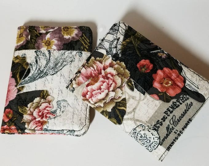 Beautiful snap fabric wallet