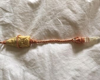 Copper Wire-Wrapped Buddha Dabber