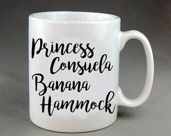 Friends Princess Consuela Banana Hammock Mug Birthday Gift Ross Rachel Joey Phoebe Chandler Monica Present Wedding Anniversary Couple
