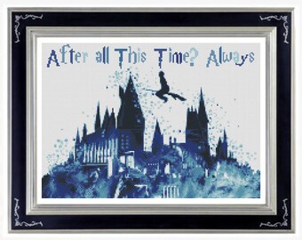 BUY 2 GET 1 FREE. Modern cross stitch pattern Hogwarts cross stitch pattern Harry Potter cross stitch patterns baby cross stitch pattern