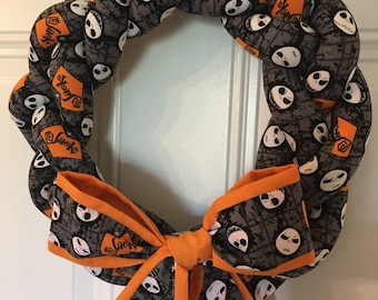 Nightmare Before Christmas Wreath - Jack Skellington - Halloween Wreath - Halloween Decor