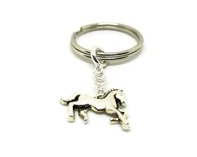 Horse Keychain, Horse Charm Key Chain, Stocking Stuffer, Gifts Under 5, Unique Birthday Gift, Gift for Horse Lovers, Gift for Her