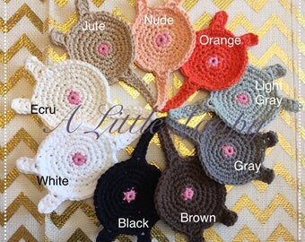Cat butt coasters set of 4