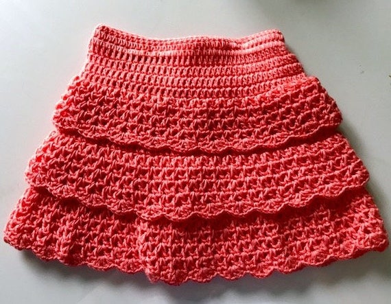 Ruffled Crochet Baby Skirt
