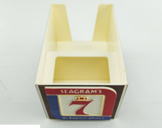 Vintage Barware | Seagram's 7 Napkin And Straw Holder | Bar Supplies