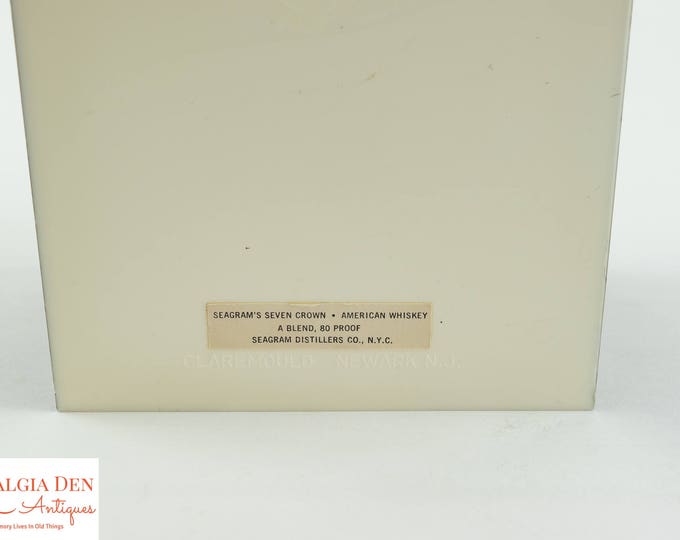 Vintage Barware | Seagram's 7 Napkin And Straw Holder | Bar Supplies