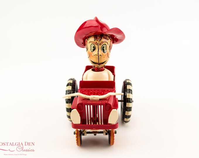 Vintage Marx Tin Toy | Sheriff Sam And His Whoopee Car | Marx Toy Car | Working Condition With Box