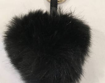 Bijoux de sac en fausse fourrure