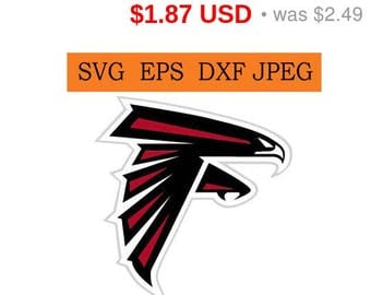 Sale 25% - Atlanta Falcons logo in SVG / Eps / Dxf / Jpg files INSTANT DOWNLOAD!