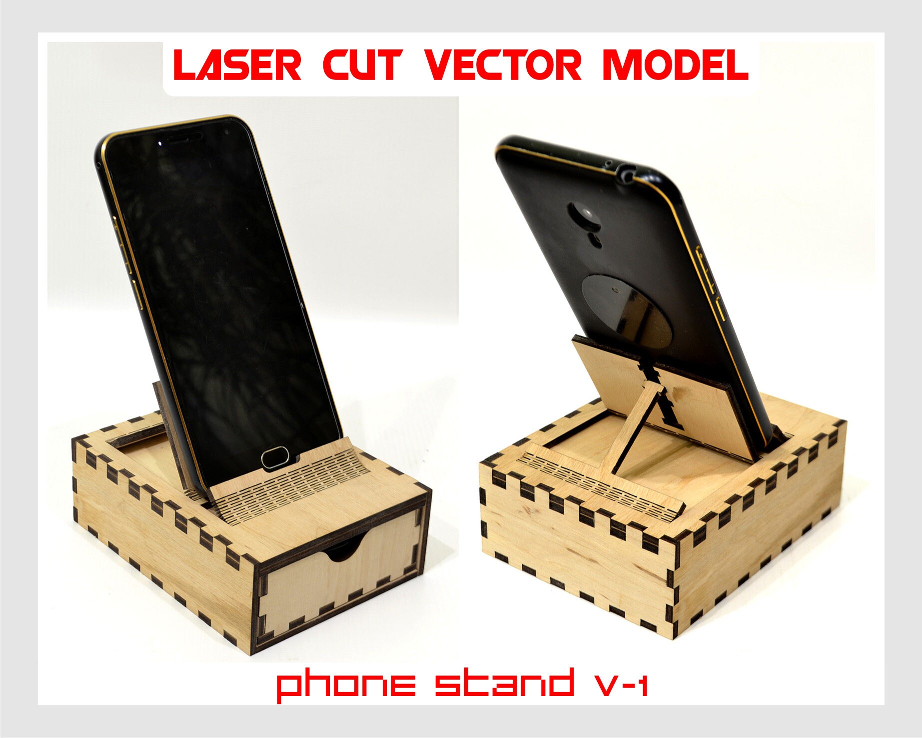 Cell Phone Stand plywood cell phone holder cell phone stand