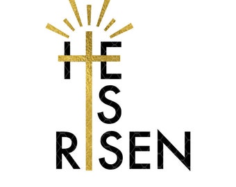 He is risen svg | Etsy