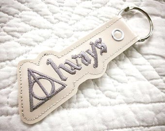 Harry Potter Inspired Always ITH Key Fob Embroidery Design File
