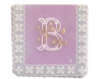 Cards Pergamano "Initials to choose from" lace paper