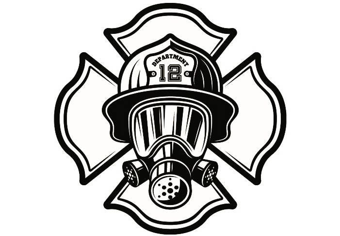 Firefighter Logo 7 Firefighting Helmet Mask Shield Rescue