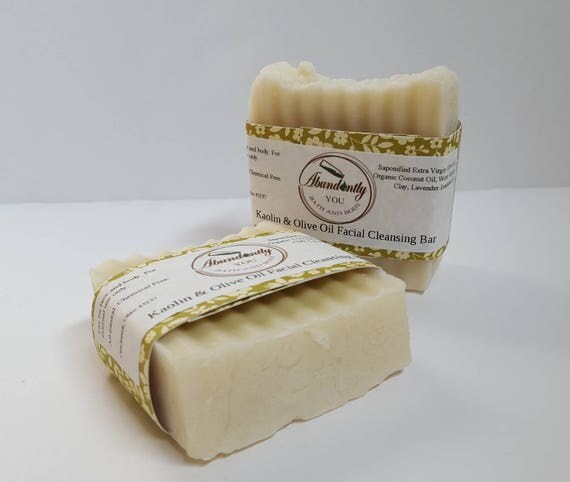 Kaolin Clay and Olive Oil Face and Body Soap Bar | Light Fragrance | Palm Free