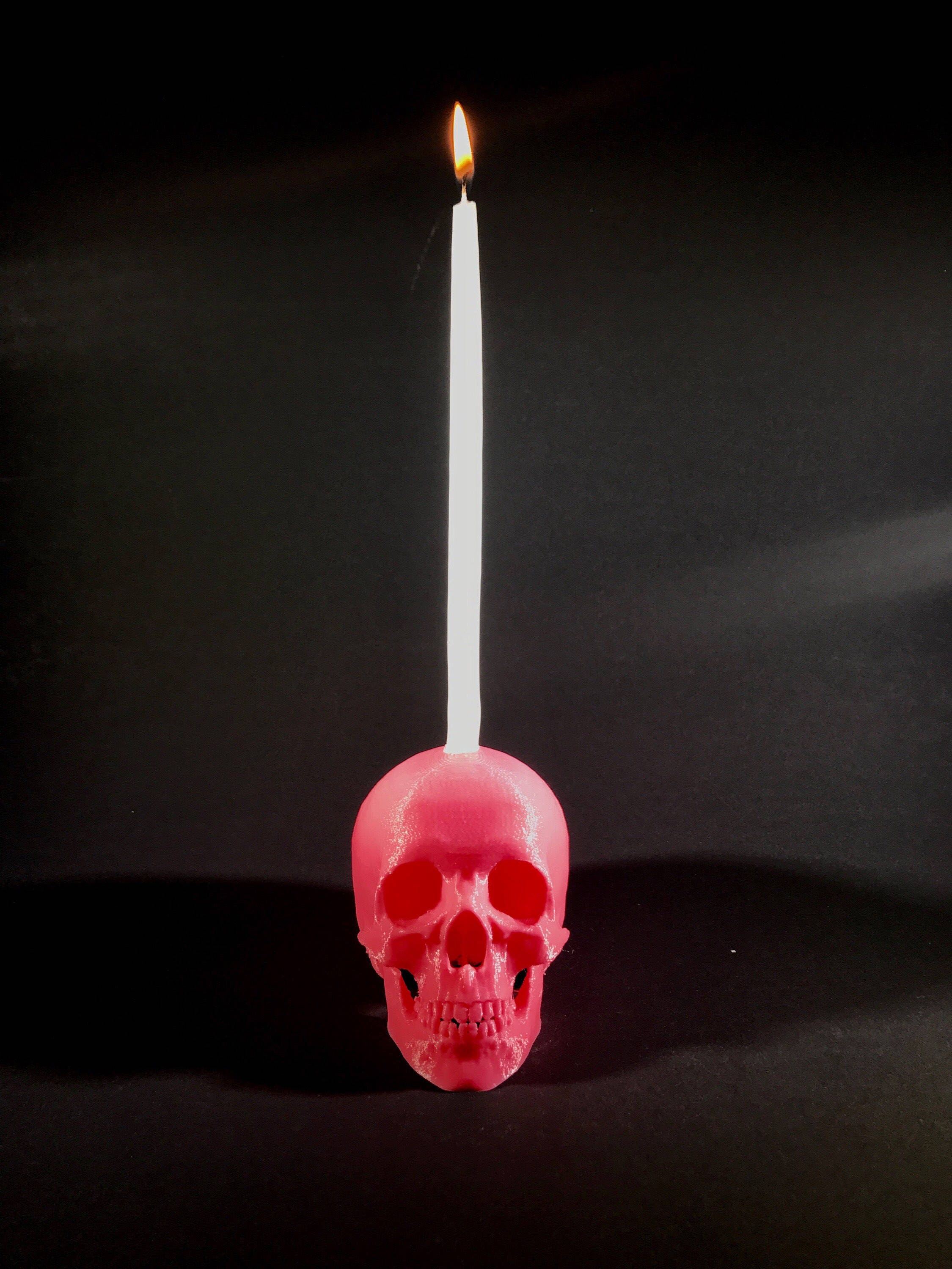 Skull Candlestick Holder Skull Candle Holder Skull Pillar