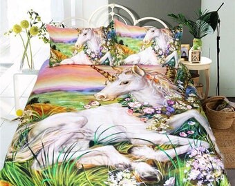 Unicorn Bedding | Etsy