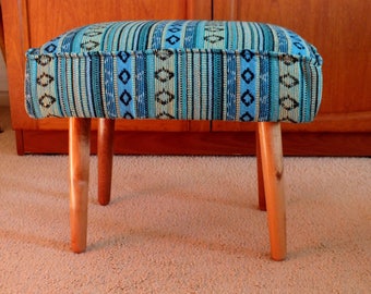 Foot Stool - Cotton Ethnic - Retro