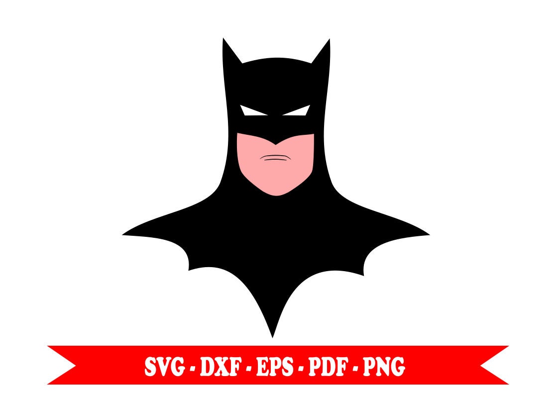 Download Batman mask head download in svg formats eps dxf png pdf.