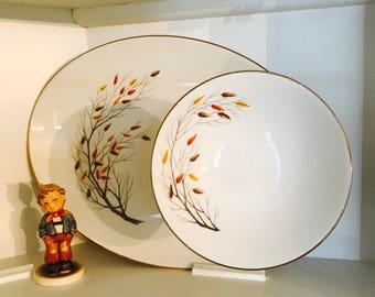 Vintage Retro Large Tierd Serving Dish